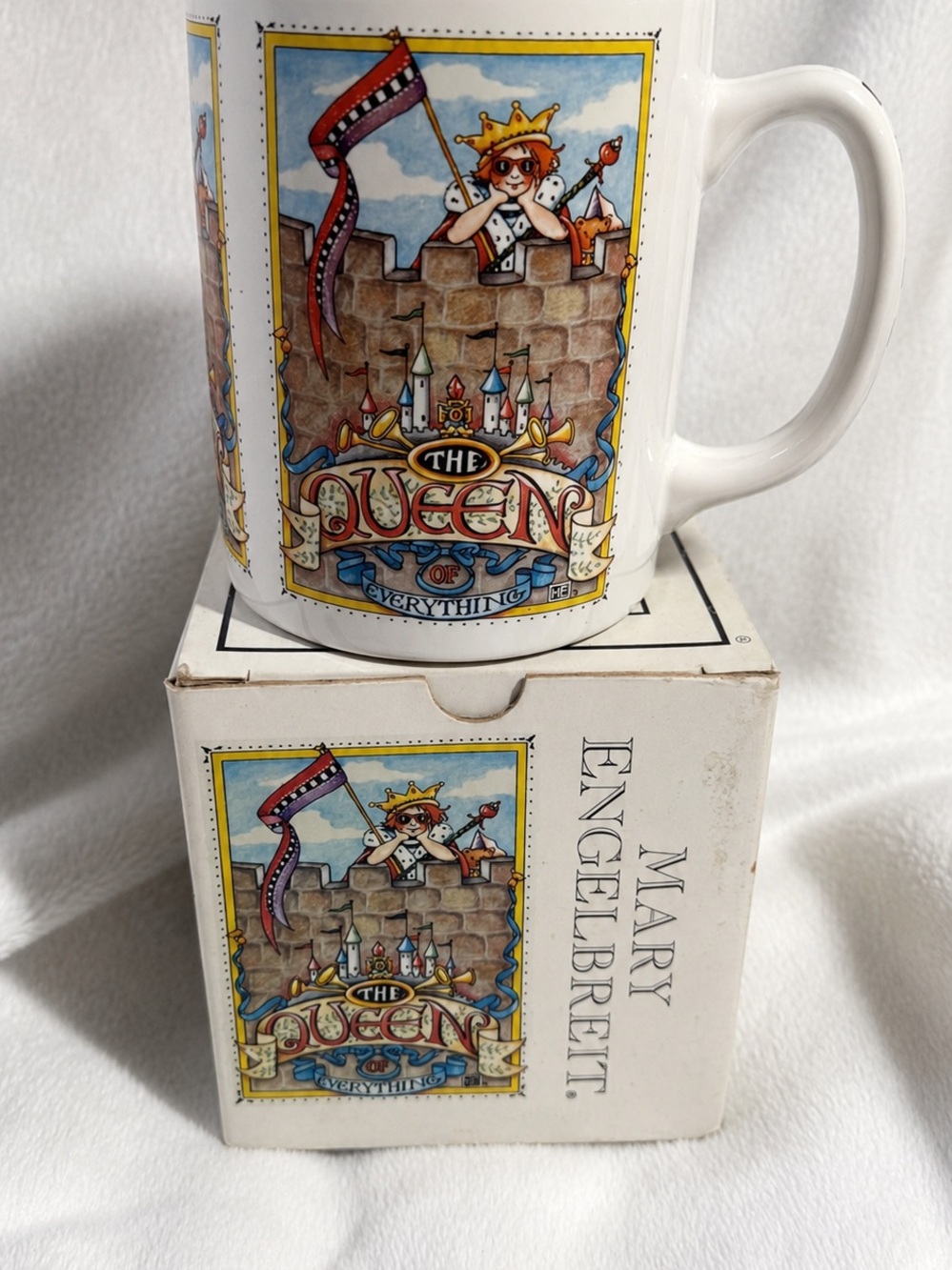 Vintage Mary Engelbreit Queen of Everything Mug With Original Box ME Ink